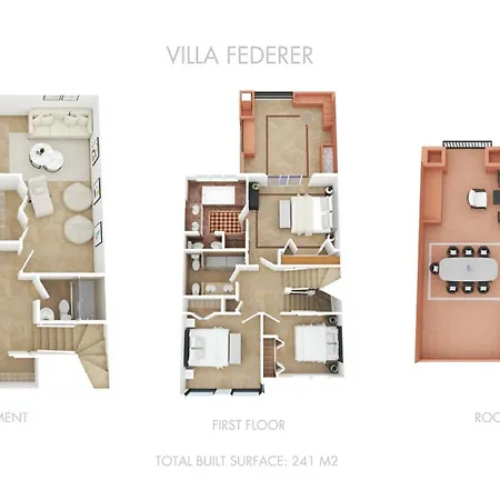 度假居 Vacation - Federer, Cine Room, Bbq, New Decoration, Garage, Old Town Location, Big Communal Pool, Andalusian Garden, Walking To The *